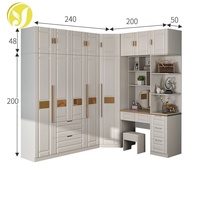 Meilleures Armoires Modernes en Bois, Rangement de Vêtements, Commodes, Coiffeuses Murales en Panneaux de Particules pour Chambre à Coucher