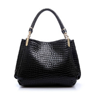 Sac à main crocodile en cuir pu pour femmes, sac à bandoulière de luxe, fourre-tout de styliste, nouvelle mode
