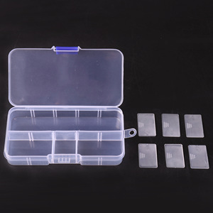 Model Storage Box 10 Grids <b>Tool</b> Organizer <b>Case</b> With Buckle Closure For Fishing Accessories Dust Resistant Plastic Container - Product Image 2