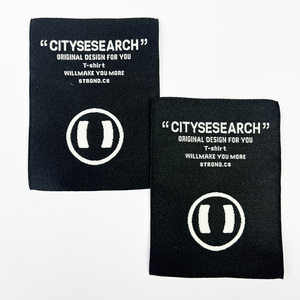 Tùy chỉnh mật độ cao lõm lồi hiệu ứng quần áo dệt các bản vá lỗi vuông may nhãn thêu trong chất liệu Polyester - Product Image 3