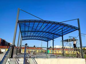 Cocheras de Aluminio con Techos de Láminas de Policarbonato, Garajes, Marquesinas, Cobertizos para Autos, Garaje con Marquesina - Product Image 1