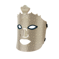 Masque facial LED à lumière rouge en silicone ultra-fin, portable, rechargeable par USB, appareil de beauté pour le visage