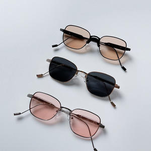 Monture de lunettes carrée anti-lumière bleue I3-7486 pour hommes, monture complète, verres en acrylique, protection anti-UV, design irrégulier, origine Taizhou - Product Image 3