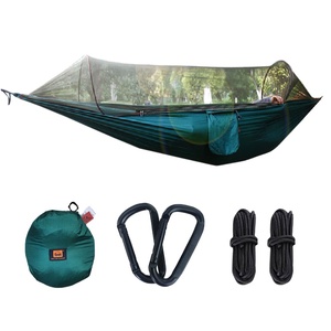 Nouveau Camping en plein air randonnée hamac à ouverture rapide tente moustiquaire balançoire Air Portable léger 1-2 personnes Nylon hamac Pod - Product Image 4
