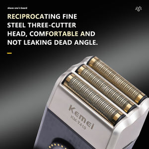 KEMEI-Maquinilla de Afeitar Eléctrica para Barba, Maquinilla de Afeitar de 13 Velocidades, 1200mAh, 9000RPM, IPX6, Resistente al Agua - Product Image 4