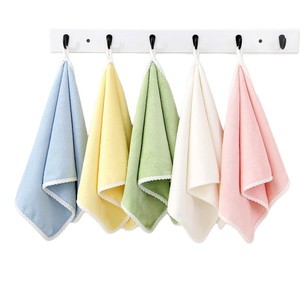 Serviette de bain en polaire corail 35x75cm 70x140cm Douce Hypoallergénique Rectangulaire Rose Jaune Vert Bleu Blanc Lavable en machine - Product Image 5