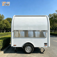 Remorque alimentaire mobile de haute qualité en acier inoxydable, chariot de vente ambulant entièrement équipé, camion de restauration