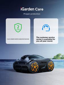 روبوت تنظيف سطح حمام السباحة الخارجي عالي الجودة وصديق للبيئة، جهاز إزالة الطحالب الأوتوماتيكي مع تحكم ذكي وبطارية ليثيوم - Product Image 5