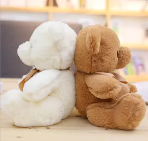 Urso de pelúcia, urso de pelúcia branca para bebês, animais personalizados, brinquedos macios