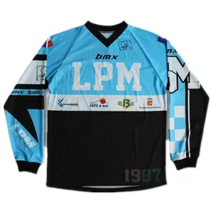 Wholesale custom print comfortable sublimated bmx jerseys motorcycle long sleeve bmx t shirt