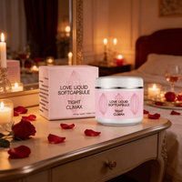 Capsules douces OEM de haute qualité pour femmes adultes, soin corporel raffermissant et hydratant, à l'extrait végétal rose, pH équilibré, effet tenseur 10x plus puissant