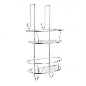 Cesta de ducha Spider de 24 cm, estante de almacenamiento cromado para baño - Product Image 3