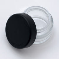 Concentré de fleurs séchées de qualité supérieure 1oz 2oz 3oz 4oz Pot en verre avec bouchon à couronne Emballage transparent pour herbes, tabac et crème pour le visage