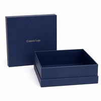 Boîte cadeau rigide carrée en deux parties avec couvercle et base, personnalisable, pour biscuits au chocolat, recyclable, vente en gros, OEM, directement de l'usine