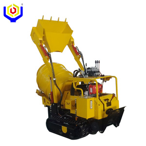 Mini Bétonnière sur Chenilles Hydraulique Auto-chargeante avec <span class=keywords><strong>Pelle</strong></span> Intégrée pour Chantier Domestique - Product Image 1