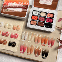 Vendeeni Soldes Chauds 9 Couleurs Collection Automne Hiver Vernis Gel Pat Pat Boîte Offert TPO HEMA OEM Effet 5EN1 Vernis Gel Ongles Pat Ombre