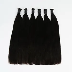 Mèches de cheveux vietnamien, cheveux humains crépus afro, 12 pouces, extensions de tissage en vrac