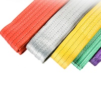 Sangle de levage plate en polyester 3T, norme européenne EN1492-1:2000, facteur de sécurité 5:1-7:1