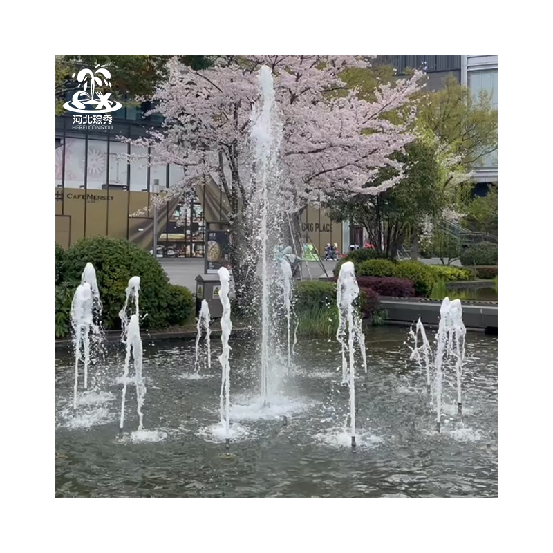 Outdoor Light Shows Customized Musical Fountain Square Led Light Effect Dancing Water Fountain Equipment