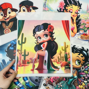 Tahan air dicuci Transfer Dtf grosir besi siap Tekan pada Transfer kartun Transfer panas untuk pakaian tas - Product Image 3