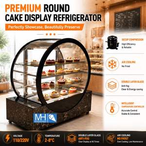 Vitrinas Refrigeradas Comerciales <span class=keywords><strong>para</strong></span> Exhibición de Pasteles, Quesos, Postres y Repostería en Tiendas y Panaderías - Product Image 1