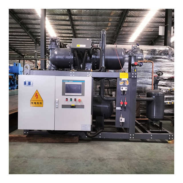 Single Screw Compressor Condensing Unit Cold Storage Air Cooled Condenser With Electric Control Panel for Cold Room