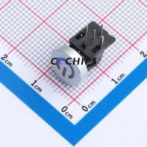 TM-007-D1-B-01 Tactile Switch Through hole Component (THT) Switch Single Pole Single Throw Round Button 2.6N Right Angle Insert - Product Image 1