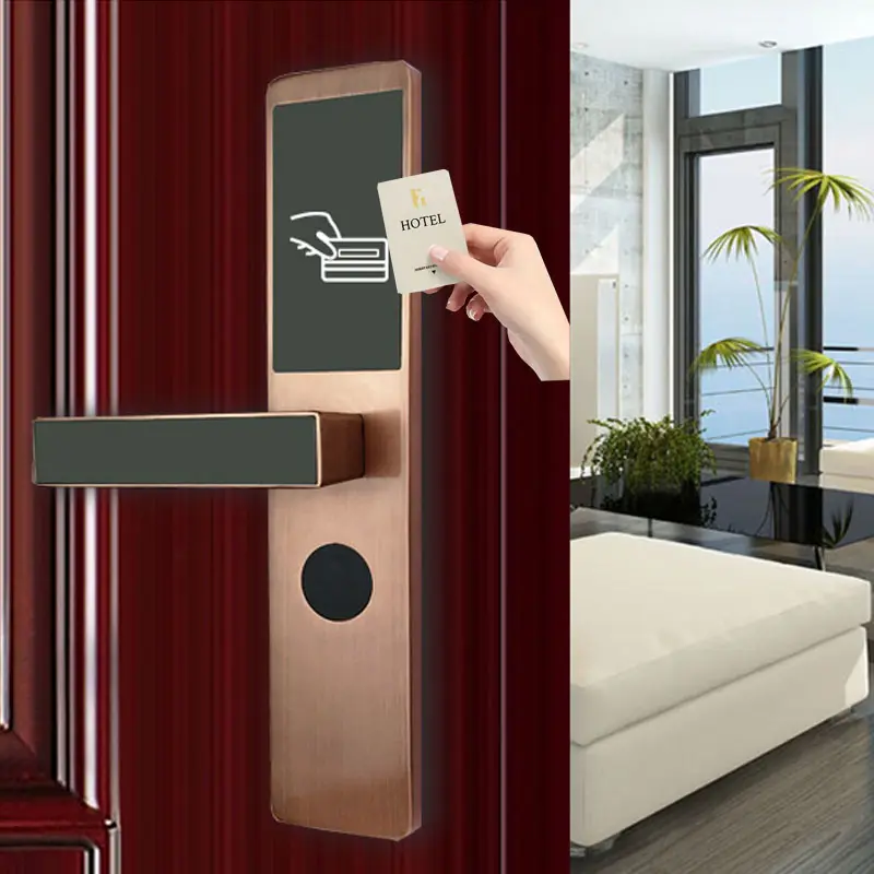 ดูล็อคประตูห้องพักของโรงแรมRFIDพร้อมระบบซอฟต์แวร์ฟรี