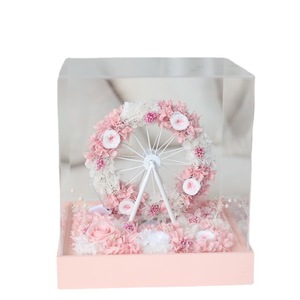 Venta al por Mayor de Enormes Ruedas de la Fortuna con Rosas Preservadas en Cristal, Flores Eternas, Inmortales para el Día de San Valentín - Product Image 1