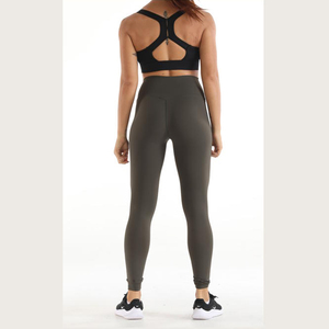 High Waist Women's Solid Yoga Pants Quick Dry Breathable Eco-Friendly Stretch Fitness <b>Leggings</b> Sporty Style - Product Image 2