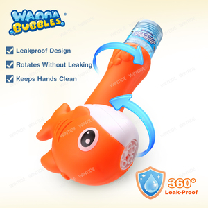 WANNNA <span class=keywords><strong>BUBBLES</strong></span> Jouet souffleur de bulles automatique en forme de dauphin pour enfants, bâton à bulles pour les tout-petits de <span class=keywords><strong>3</strong></span> ans et plus, idéal pour les fêtes d'été en extérieur - Product Image 5