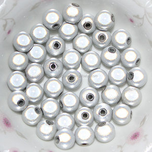 Cuentas de forma redonda milagrosa de ilusión 3D acrílica de 16MM, cuentas espaciadoras sueltas de colores arcoíris para la fabricación de joyas - Product Image 3