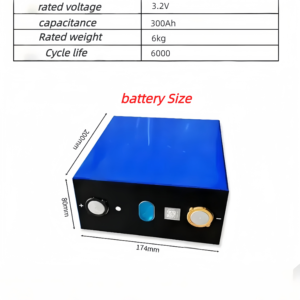 เซลล์แบตเตอรี่ลิเธียมไอออนแบบแท่งปริซึม 3.2V 300AH ความจุสูง - Product Image 3