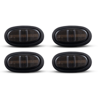 Feux de position latéraux à LED pour Ford F-150/F150 Raptor 2016 2017 2018 2019 2020 Feux de pare-chocs avant arrière double, lentille fumée 4PCS