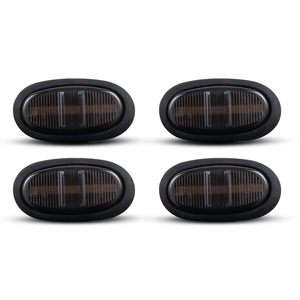 Luces LED de posición lateral para Ford 2017/F150 Raptor 2016 2017 2018 2019 <span class=keywords><strong>2020</strong></span> Lámparas de parachoques de guardabarros delantero y trasero, lente ahumada 4PCS - Product Image 4