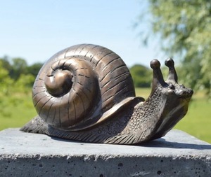 Adorno de Snell de bronce, decoración de jardín, escultura de Snell fundida, patio de césped para el hogar, estatua de granja, figurita decorativa, artesanías de Metal - Product Image 2