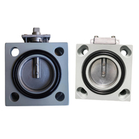 Vanne papillon d'étanchéité industrielle en aluminium pour circuit de refroidissement de radiateur de transformateur de puissance immergé dans l'huile
