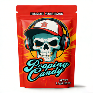 Buste Mylar Antiodore Cali Packs con Chiusura a Zip 1g 7g 28g per Confezionamento di Erbe e Cookie Personalizzate 3.5 Buste Mylar Esotiche Stampate su Misura - Product Image 1