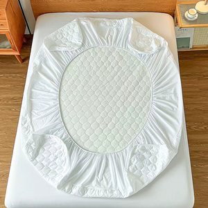 Protecteur de matelas imperméable anti-acariens et anti-punaises de lit, motif personnalisé, taille Queen, blanc, ultrasonique - Product Image 4