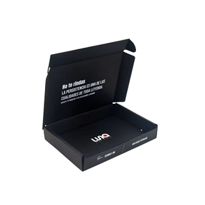 Boîtes d'emballage en carton ondulé écologique recyclable de qualité supérieure avec impression personnalisée, boîtes noires pour expédition - Product Image 1
