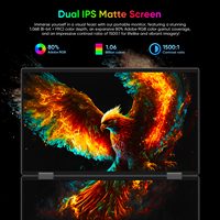 Moniteur portable professionnel 15,6 pouces 4K triple/double écran IPS en alliage d'aluminium Type-C 360 Nits avec haut-parleur et PD45W à détection de gravité