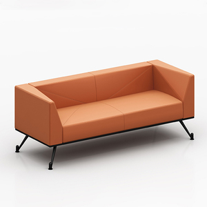 Modern Minimalist Orange and Grey Sectional Salon Couch Nordic Simple <b>Sofa</b> Set Sitting Living Room Office <b>Sofa</b> Furniture Set - Product Image 4