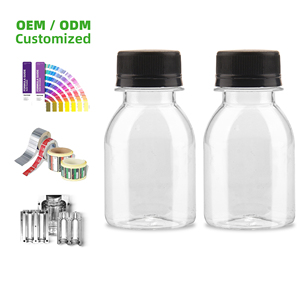 ขวดช็อตขนาดเล็ก 60 มล. ปลอดสาร BPA ผลิตตามสั่ง วัสดุ PET ใส สำหรับไลฟ์สไตล์เพื่อสุขภาพและการบรรจุภัณฑ์ตัวอย่างช็อตเพื่อสุขภาพแบบพกพา - Product Image 2