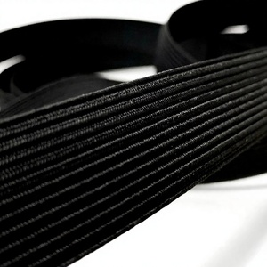 ผ้าถักแบนยืดหยุ่นสีดำ ทนทาน นุ่มสบาย ทนไฟ ผลิตจากนีโอพรีน-โพลีเอไมด์ผสม ขนาด 1 นิ้ว สำหรับใช้ในยานยนต์ Grober Leon - Product Image 1