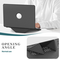 Pour Mac Book Air 15 15.3 pouces 2023/2024/2025 M2 A2941/M3 A3114/M4 A3241 étui universel en plastique pour ordinateur portable avec béquille cachée