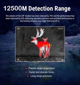 Jumelles de <span class=keywords><strong>vision</strong></span> nocturne étanches pour la chasse, portée effective de 6250 m, 384*288/640x512, lentille anti-reflet de 30 mm, 50 Hz, 1/2/4/8x, portables - Product Image 3