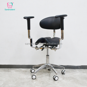 Silla de Doctor Tipo Sillín en Oferta, Silla Médica Ajustable con Reposabrazos, Silla de Asistente Dental - Product Image 1