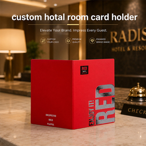 Fundas para Tarjetas de Visita de Cartón Texturizado Mate Compacto con Impresión de Logotipo Personalizado en Color Intenso para Estancias en Resorts y Boutiques - Product Image 2