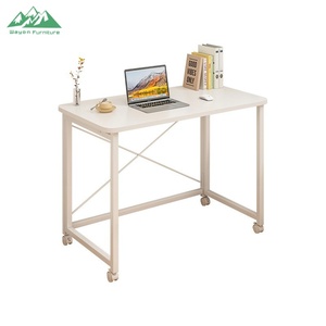 Tavolo da Pranzo Pieghevole Wayon con Ruote, Tavolo da Cucina <span class=keywords><strong>Salvaspazio</strong></span> con Ala Ribaltabile e Scrivania Mobile per Piccoli Appartamenti - Product Image 4