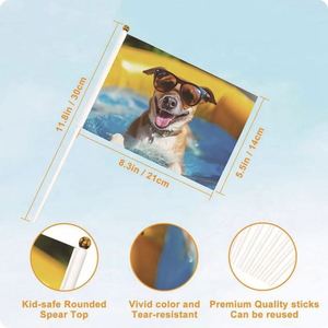 ธงแขวนพิมพ์ลายดิจิทัลโพลีเอสเตอร์แบบกำหนดเองพร้อมโลโก้ขายส่งโปรโมชั่นใหม่ปี 2025 ธงมือถือขนาดเล็กแบบกำหนดเองสำหรับกีฬา - Product Image 3